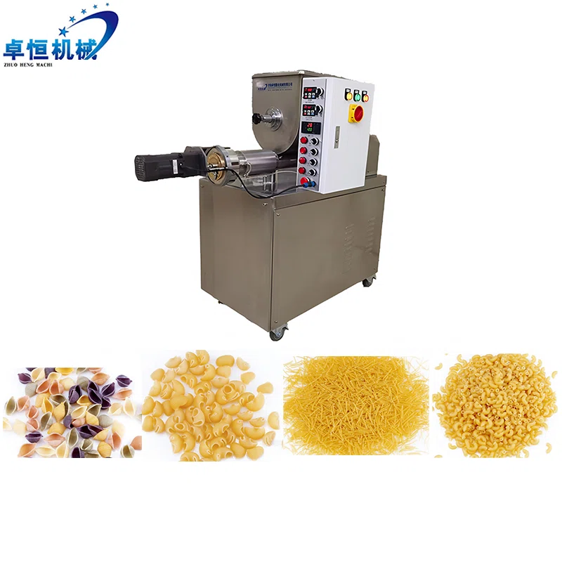 Compact pasta extruder and examples of pasta products