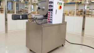 Compact commercial pasta extruder prepared for a buyer cleaning-access review