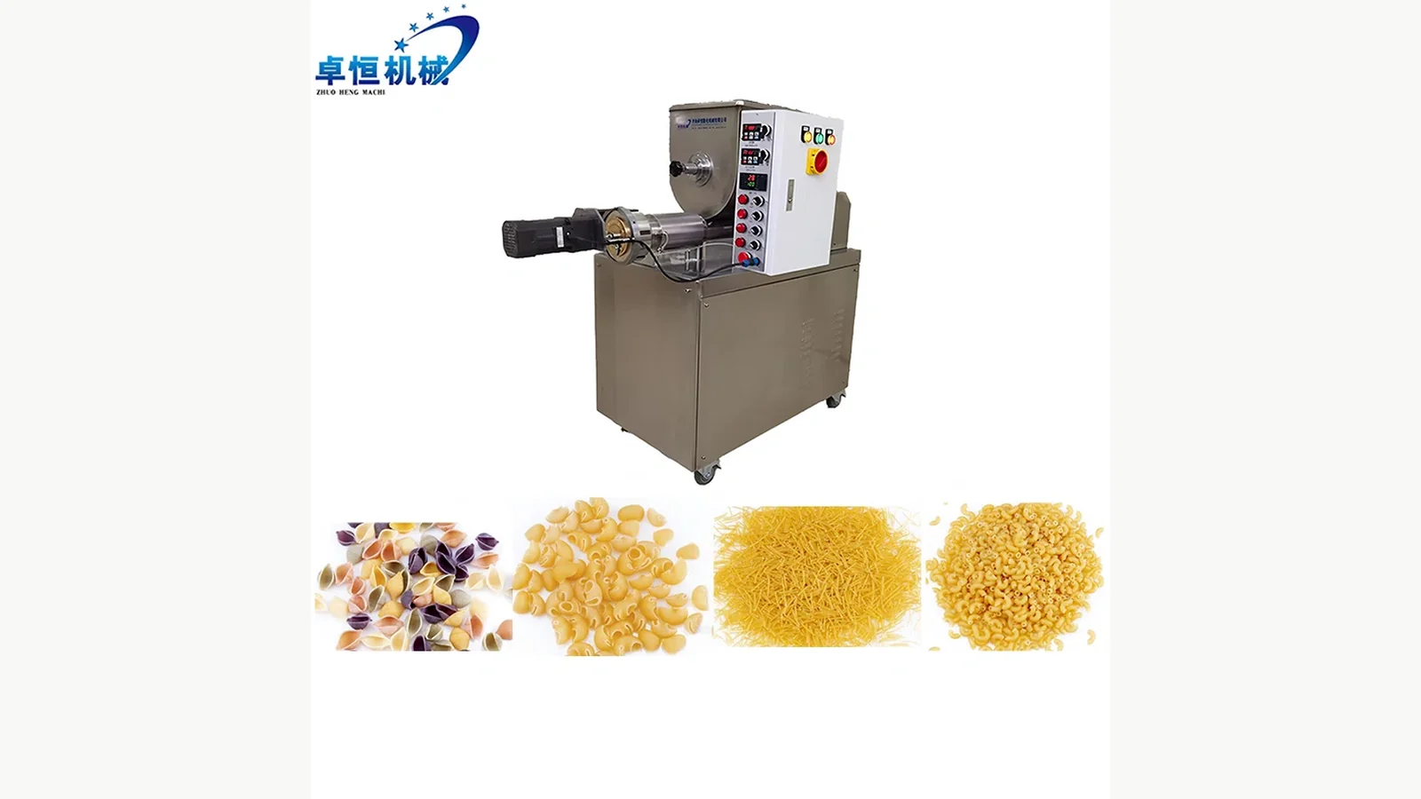 Compact machine and pasta sample references used to review the planned shape range