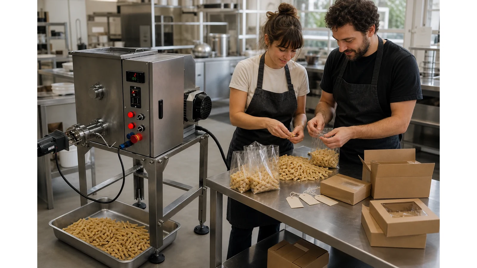 Small pasta workspace used to plan product collection and downstream handoff